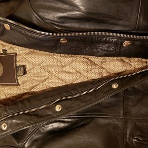 Coach Leather Coat  Black  Size 4